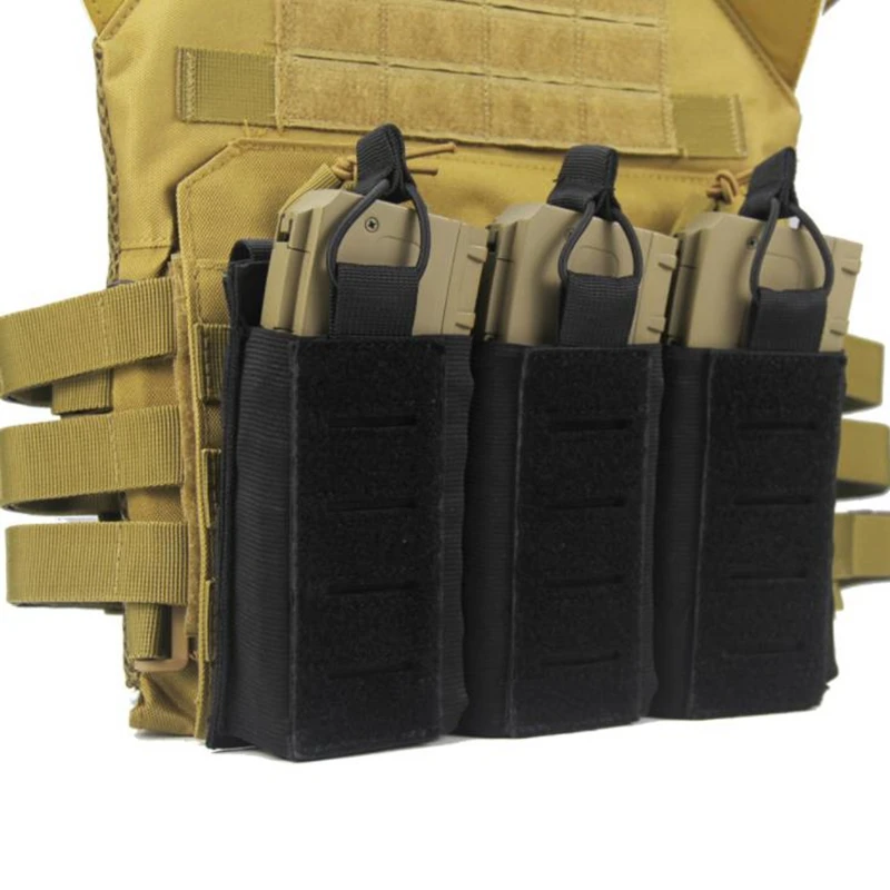 

Tactical Triple Magazine Pouch Utility Gear Military Waist Bag For Paintball Airsoft AK 7.62 M4 5.56 Rifle Hunting Accessories