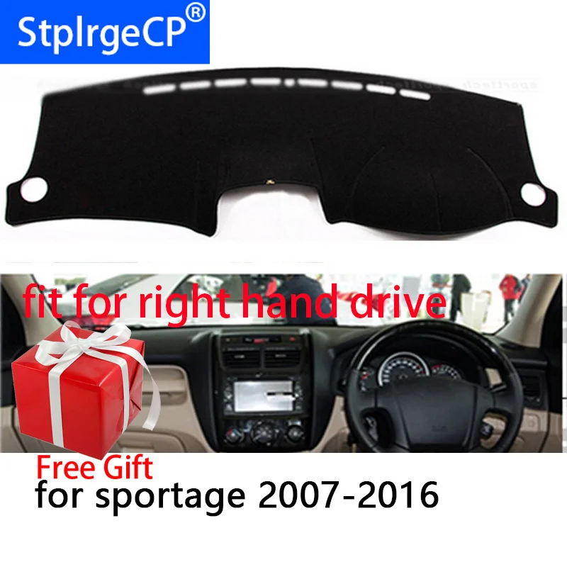 

Приборной панели автомобиля Обложка Коврик для kia sportage 2007-2016 правым Dashmat Pad Даш коврик охватывает аксессуары для приборной панели