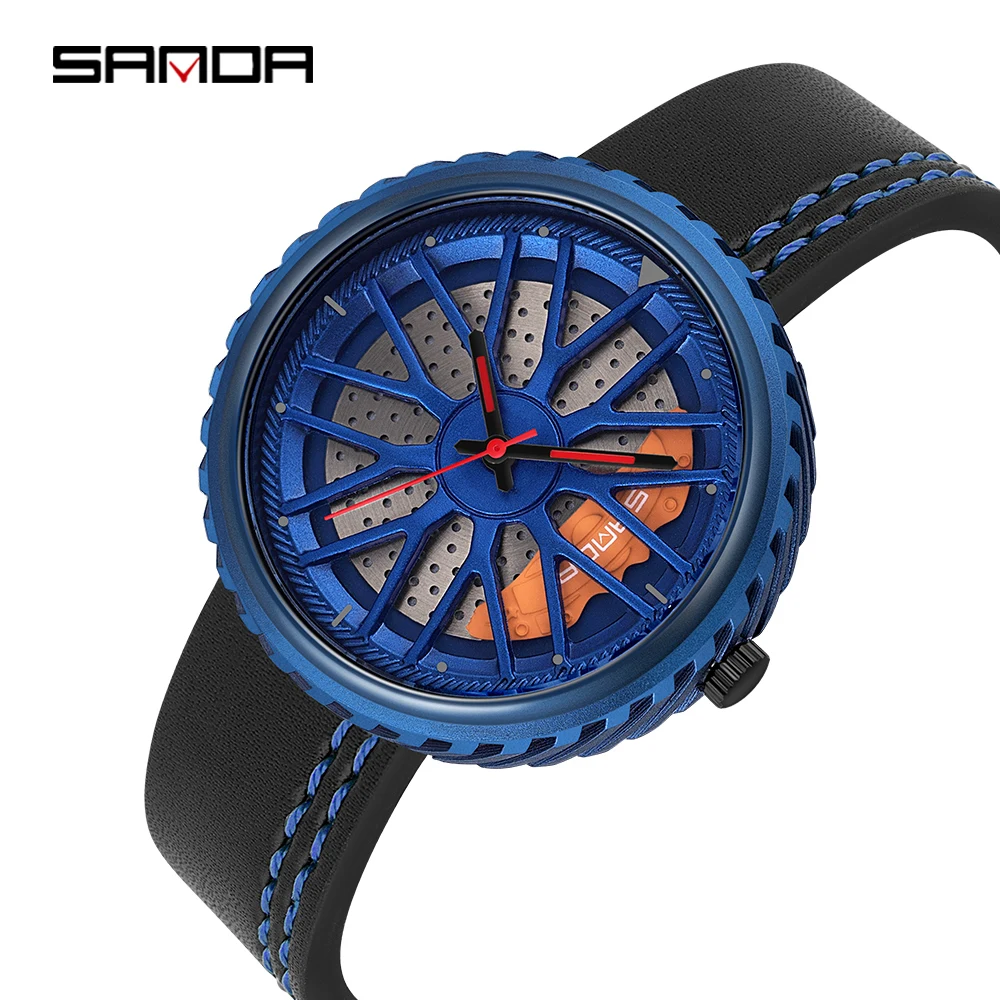 Часы наручные Sanda Мужские кварцевые люксовые брендовые аналоговые цифровые