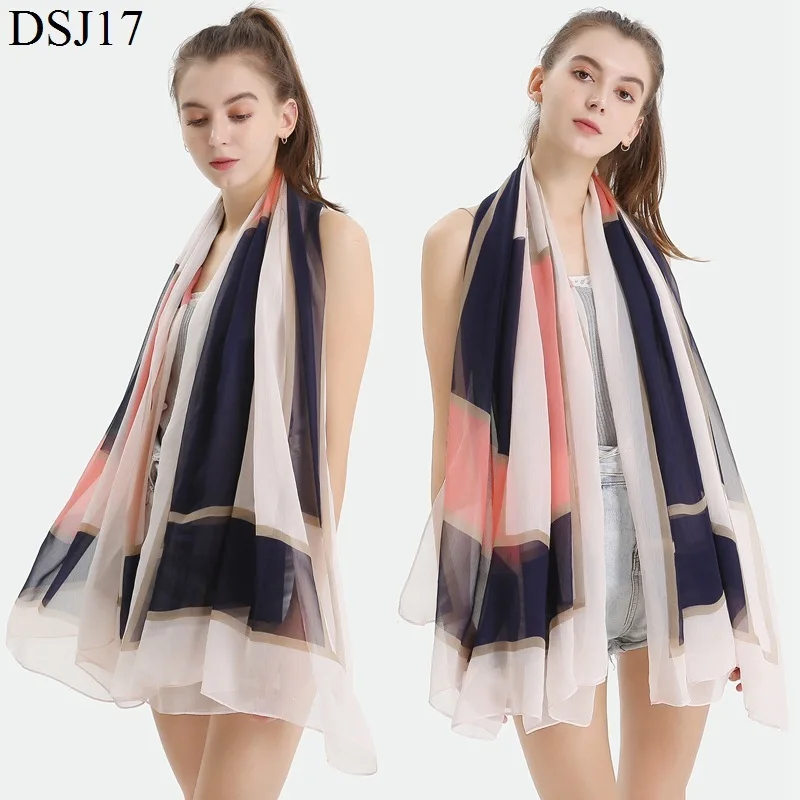 Новые женские шарфы большого размера клетчатый шарф шаль геометрические