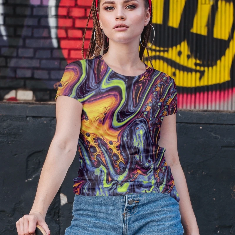 

Summer Gothic Women's T-shirt Beautiful Loose Women's T-shirt Punk Grunge Streetwear Ladies Gothic Top T-shirt Harajuku Clothes