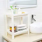 Полочки для ванной комнаты, напольный пластиковый стеллаж для хранения в туалете, для ванной, кухни, гостиной, настольная коробка для хранения всякой всячины