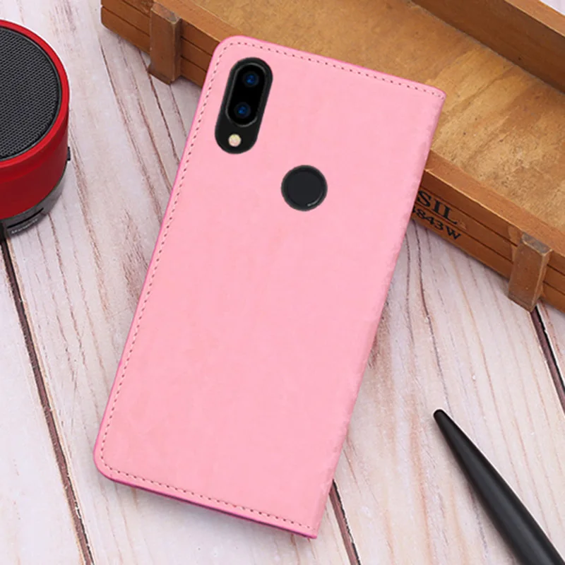 Флип-чехол для телефона для Xiaomi Redmi Примечание 8 7 5 6 4 X Pro для детей 8, 9, se 9T A1 A2 A3 lite Y3 Poco F1 Max 2 3 Mix 2s 3 Искусственная кожа Чехол - Цвет: Pink