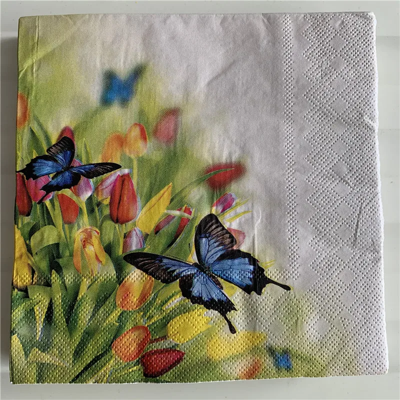 Декупажная бумажная салфетка элегантные тканевые салфетки винтажное полотенце