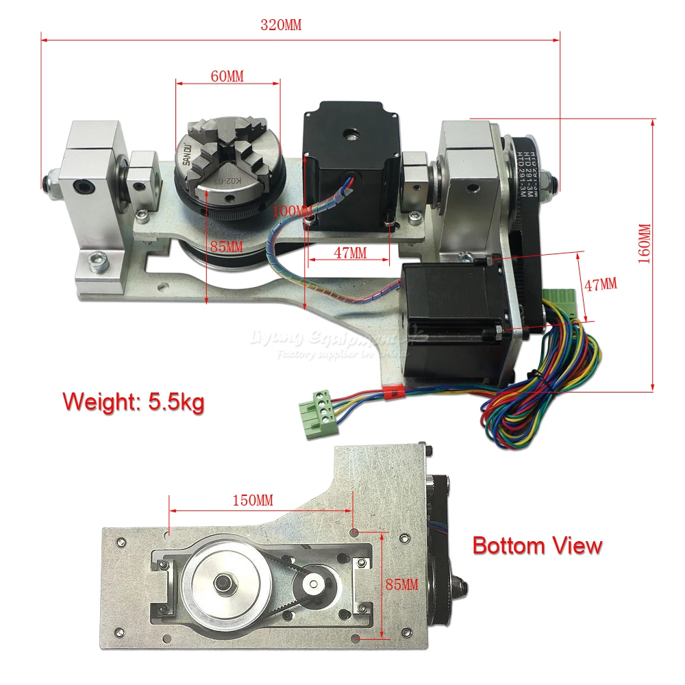 

2021 CNC 4th axis 5th axis A aixs, Rotary axis with table for cnc router rotation axis with table 5th axis cnc router machine