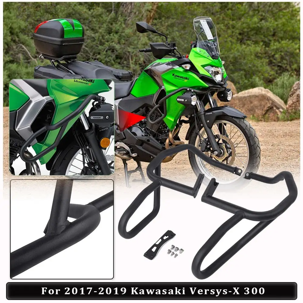 Черная полоса защиты двигателя защита рамы бампера от падения для 2017 2018 2019 Kawasaki
