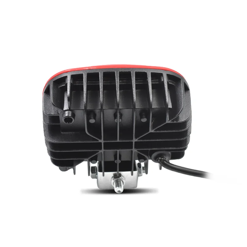 6D светодиоды 5 дюймов квадратная красная крышка рабочий светильник 6000K 12V для