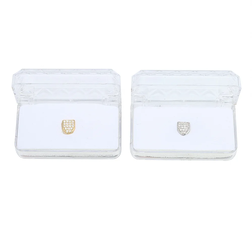 

Single Gold Teeth Grills Hip Hop Grills Top Grill Cosplay Teeth Cap Halloween Tooth Body Jewelry Party Grillz Dental Grills Gift