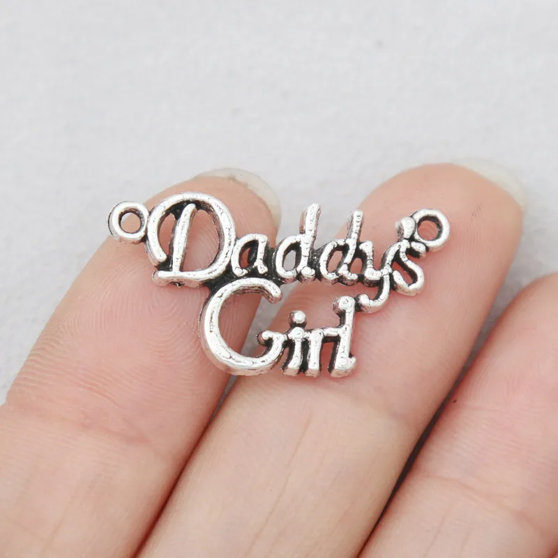 Модные подвески RAINXTAR в античном стиле серебряного цвета из сплава с надписью