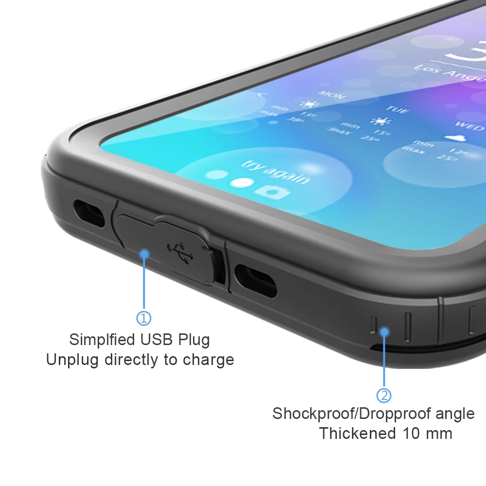IP68 Real Waterproof Case For iPhone X XR XS Max Swimming Diving Water Proof Cover Full Protection | Мобильные телефоны и