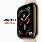 Смарт-часы SHAOLIN серии 6, чехол для смарт-часов apple 6, 7, iPhone, Android, смарт-телефон с пульсометром, шагомер (красная кнопка)