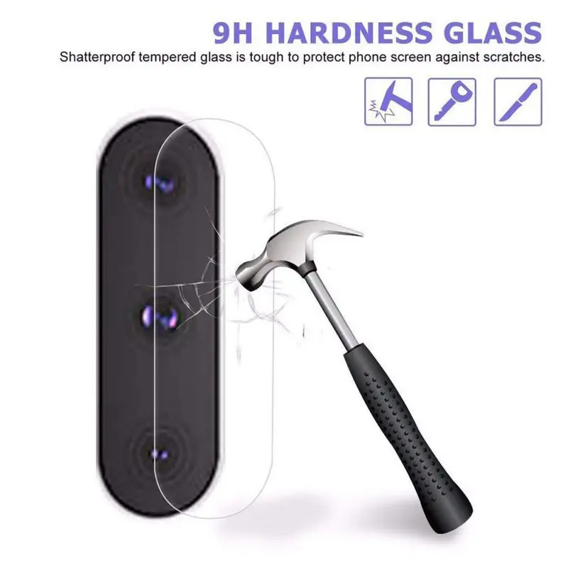 Смартфон задняя камера Объектив Закаленное стекло ультра ясный протектор для