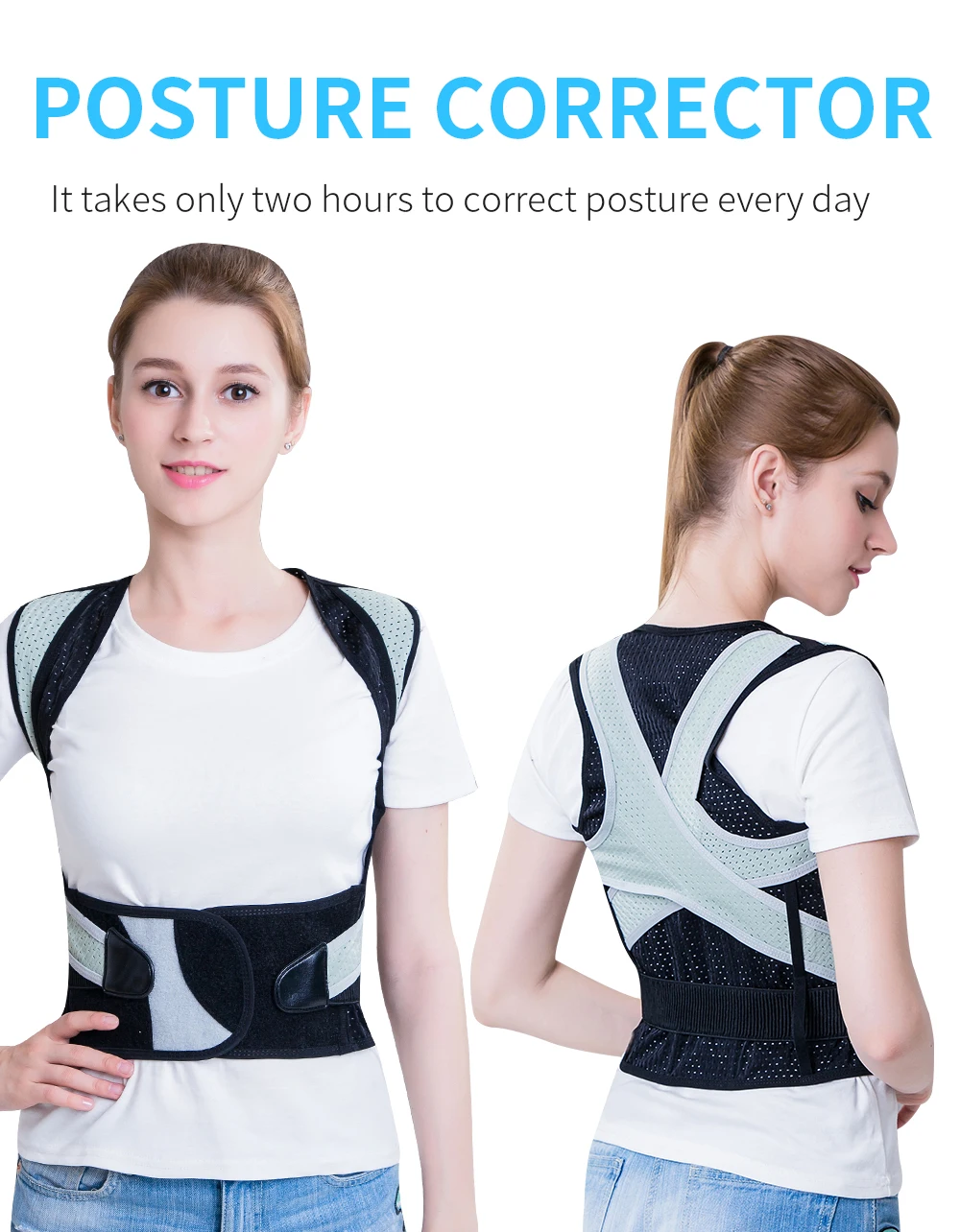 

Upper Arm Shaper Post Surgical Slimmer Compression Sleeves Posture Corrector Tops Shapewear for Women Men Kids