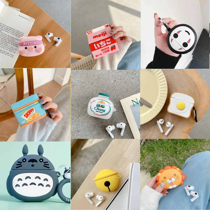 

Чехол для наушников Huawei Freebuds 3, милый мультяшный силиконовый 3D чехол для наушников с брелоком для Huawei Freebuds 3