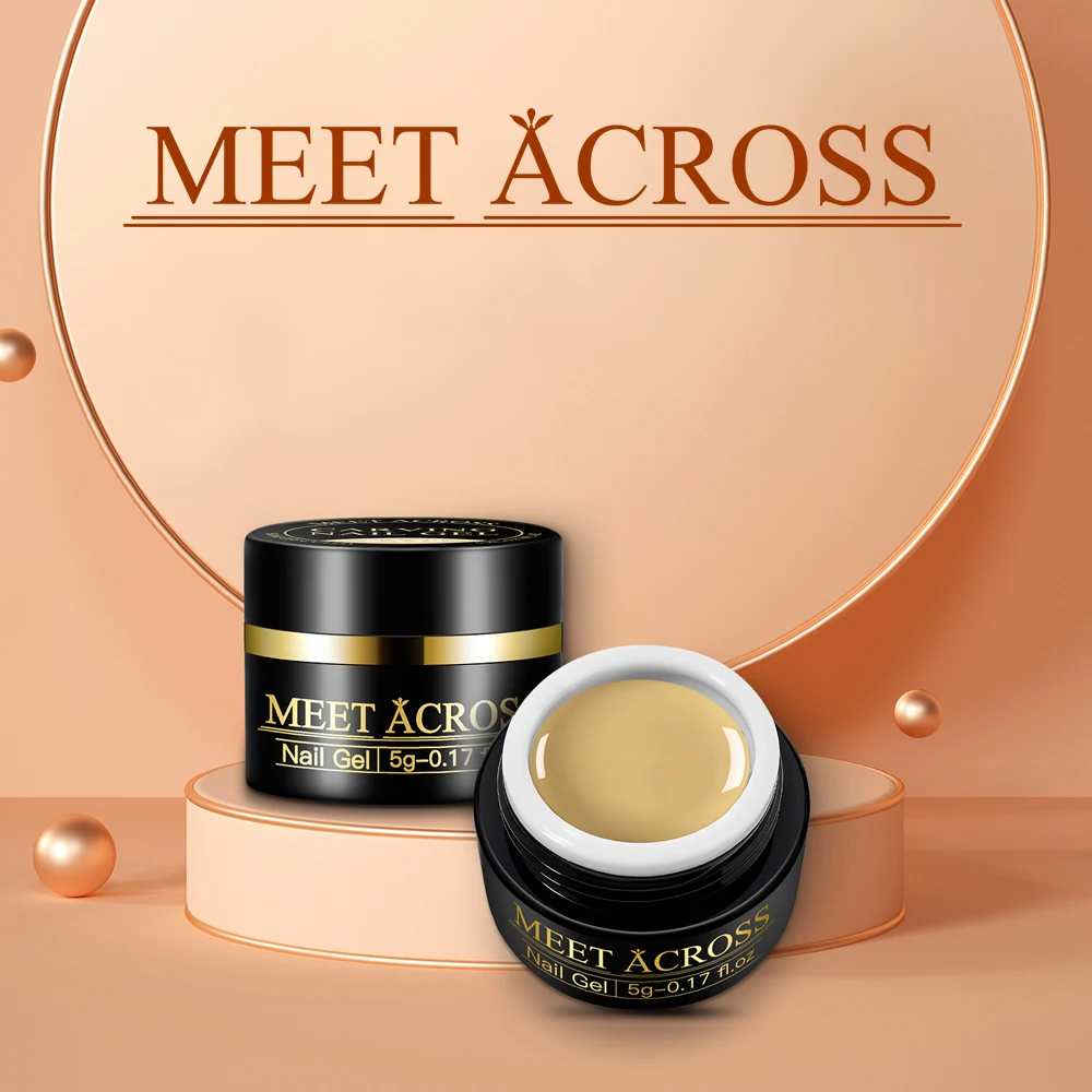 

MEET ACROSS 6 Colors Modeling Gel Nail Polish Art Design 3D UV Gelpolish Professional Nail Painting Sculpture Gel Varnish Set