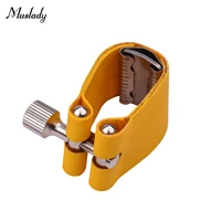 muslady saxophone ligature compact durable sax fastener clip for alto saxophone bakelite mouthpiece