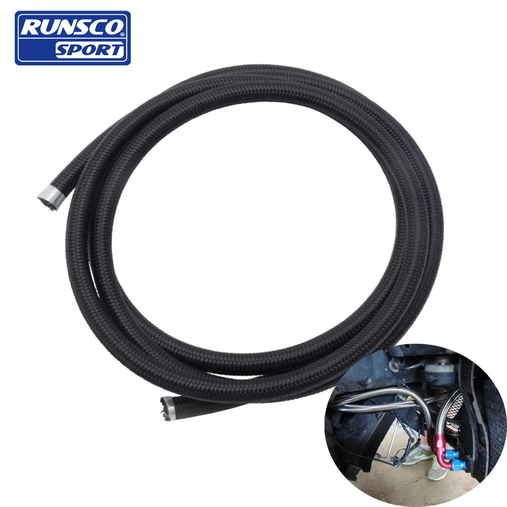 1 Meter AN4 AN6 AN8 AN10 AN12 Nylon Hose Line Cotton Over Braided Stainless Steel Racing Fuel Oil Cooler | Автомобили и мотоциклы