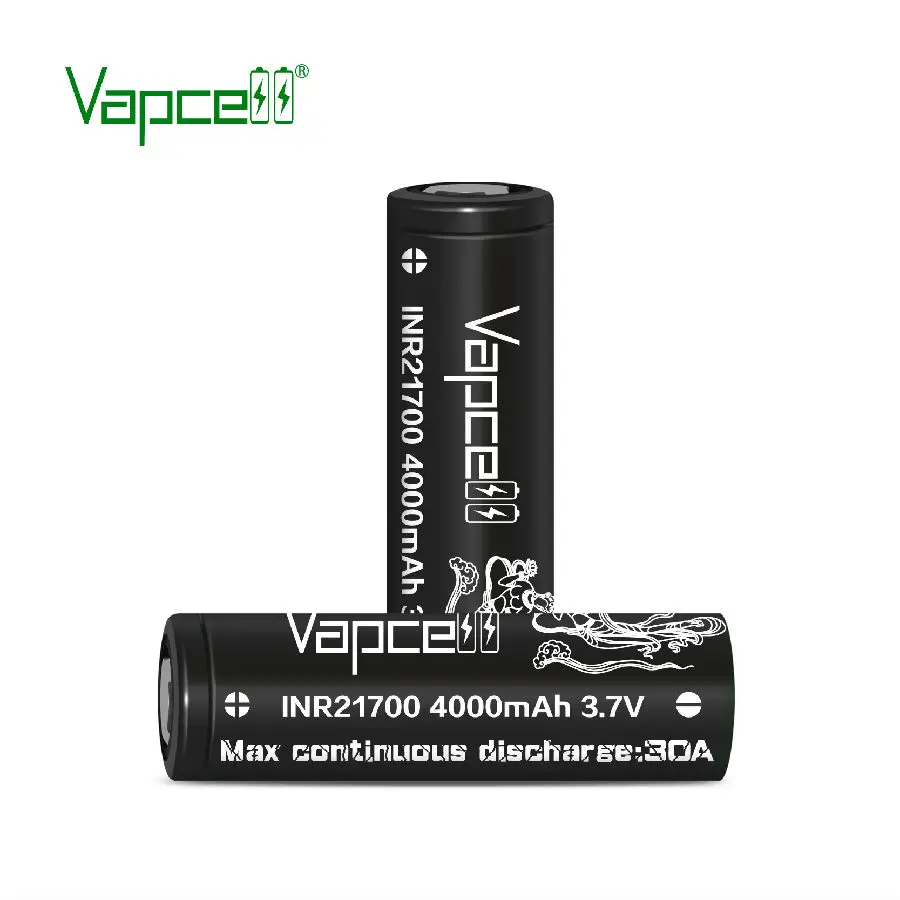 Бесплатная доставка 4 шт. VAPCELL INR21700 4000 мАч 30 А аккумулятор INR 21700 литиевая батарея
