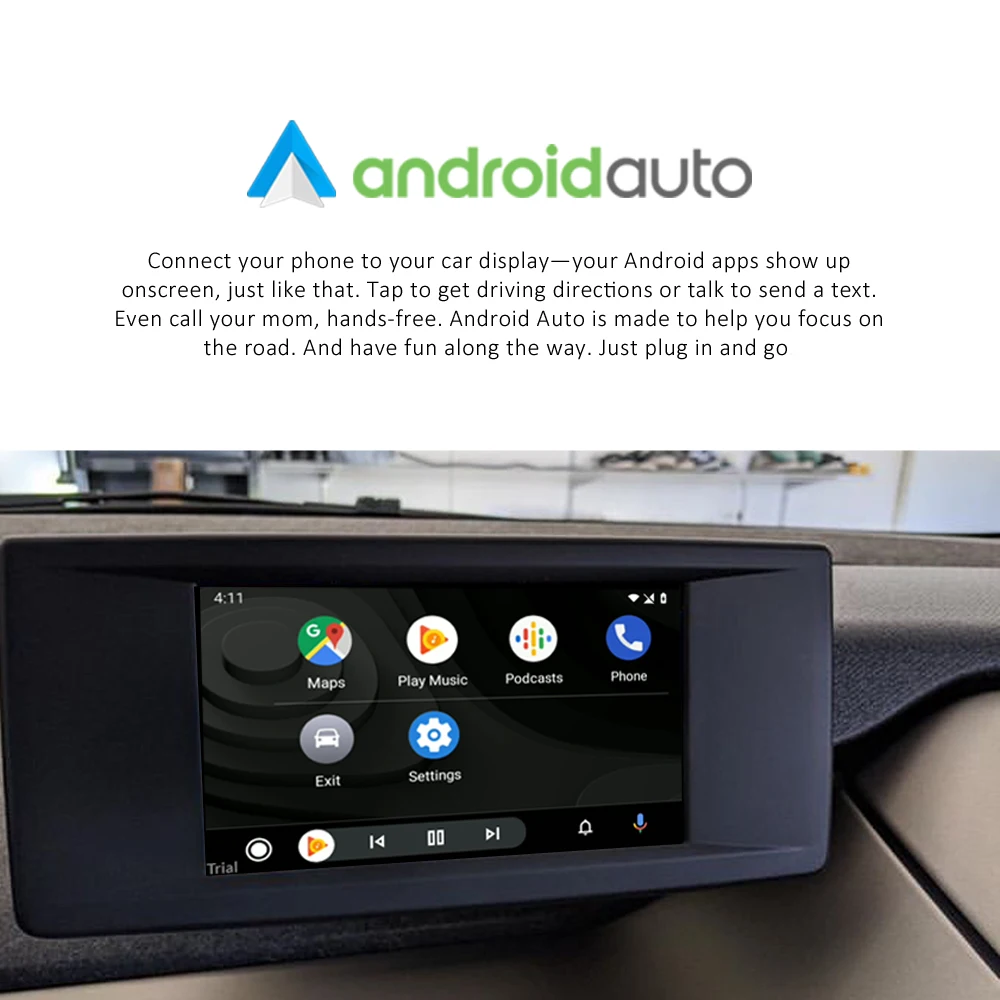 

Wireless CarPlay/Android Auto Smart Interface For BMW i3 i8 2013-2017 NBT Original Screen Upgrade Support Rearview Camera