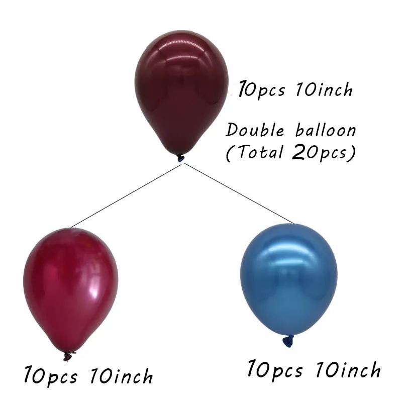 

10pcs 10inch Double Grape Cherries Red Latex Birthday Balloons Wedding Valentine's Day Decoraion Air Globos Kids Party Decor