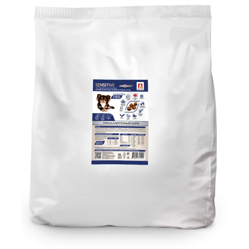 ЗООГУРМАН Полнорационный сухой корм для взрослых собак мелких и средних пород