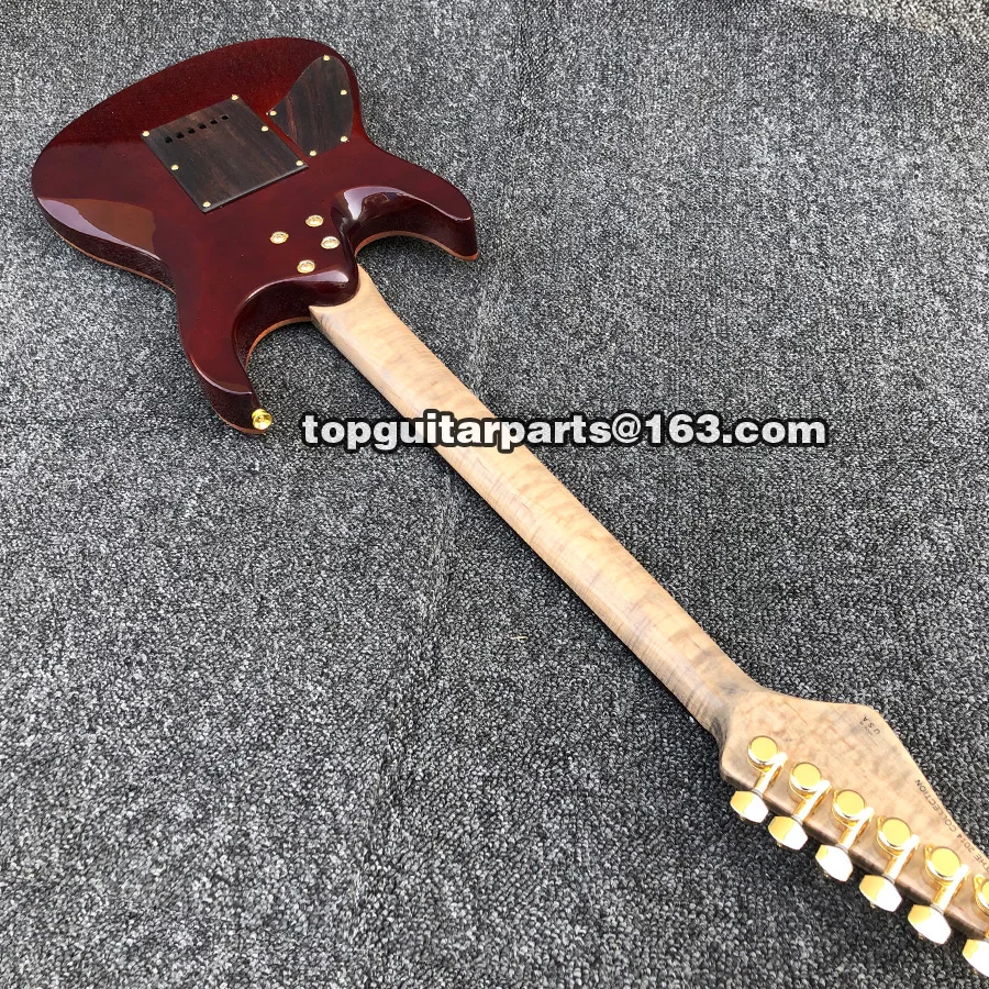Shr Morden Pro Elextric гитара sunburst стеганый клен Пламя шеи Топ музыкальный инструмент