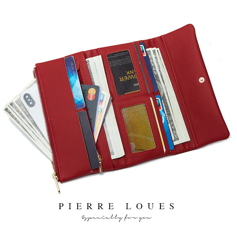 2019 Модный женский длинный кошелек Много отделов женские кошельки клатчи для карт