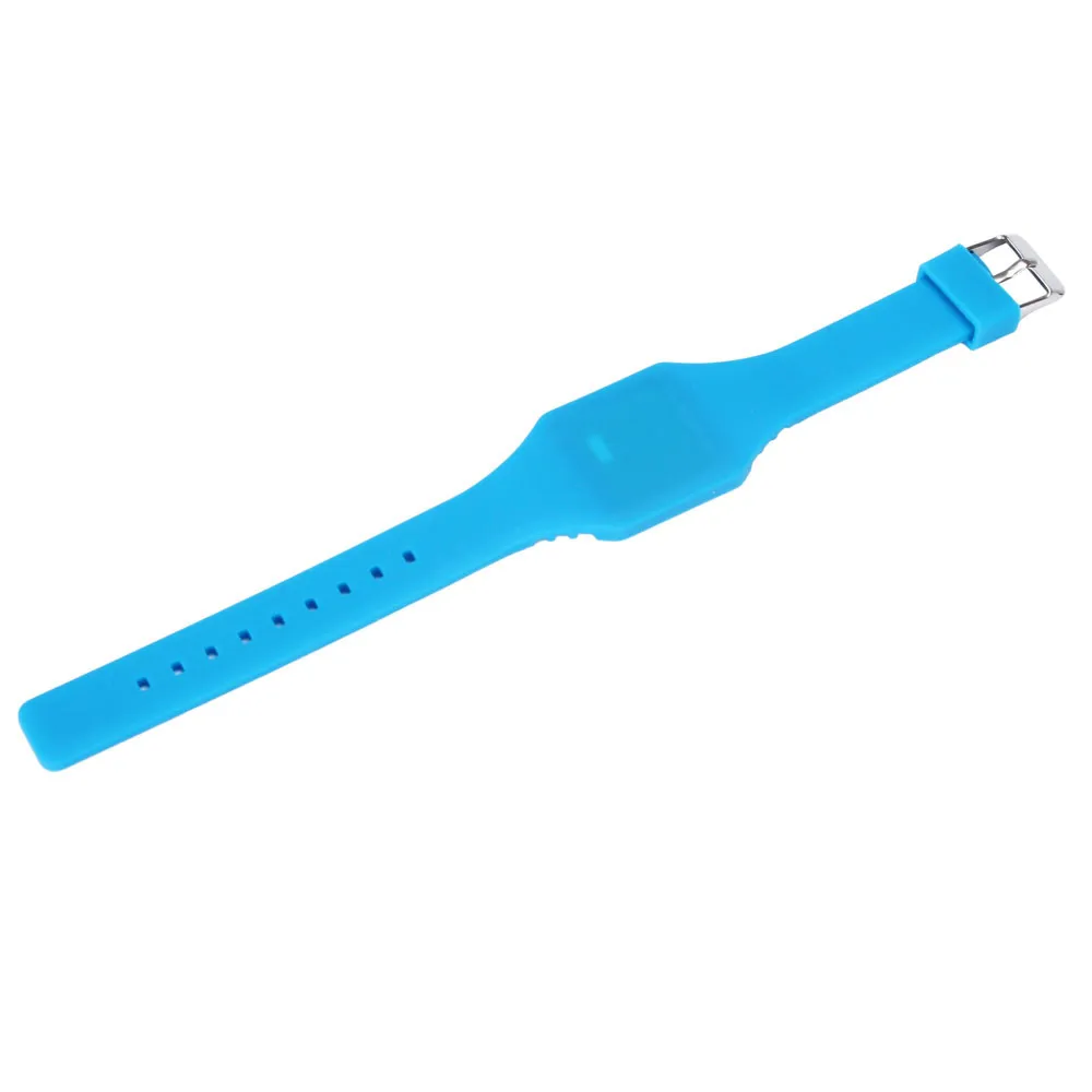 Силиконовые светодиодные часы Дети Мужчины Женщины Спорт браслет цифровые умные