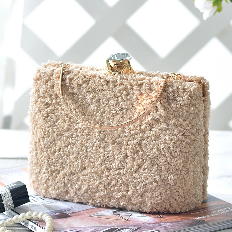 SEKUSA bolsa feminina женские вечерние сумки бархатные бриллианты кошелек женский 2019