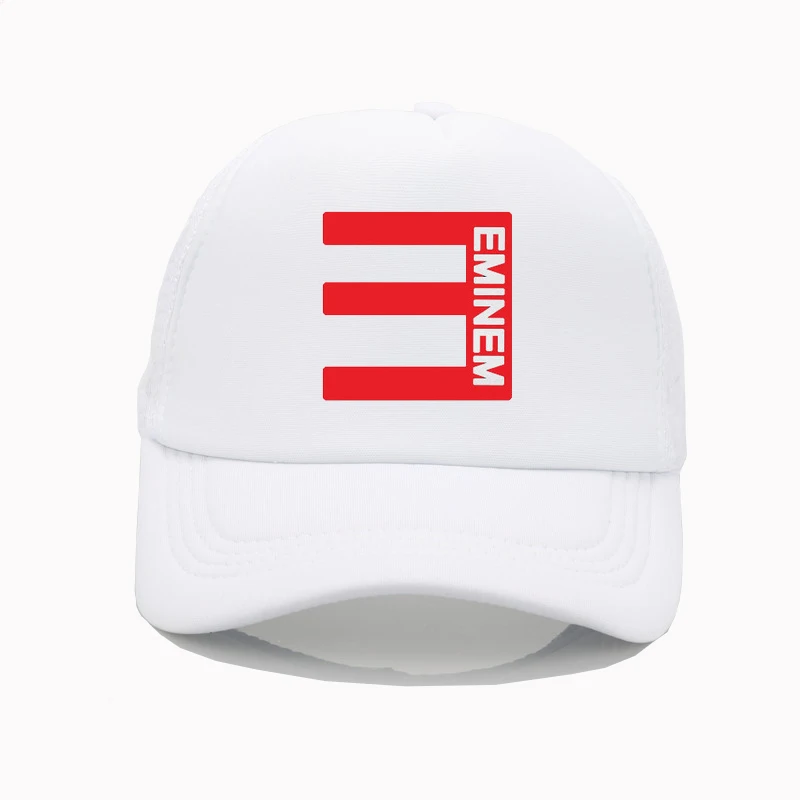 2021 NEW Fashion Mesh cap Eminem Printing baseball hats Men and women Summer Cap New sun hat graffiti baseball cap
