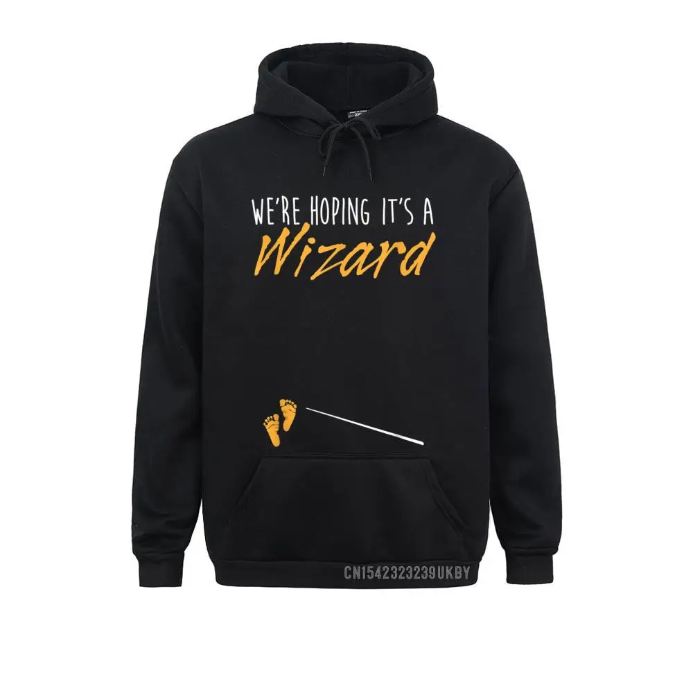 

We're Hoping It's A Wizard Harajuku Pregnancy Announcement Sweatshirts Print Hoodies Long Sleeve Fashionable Clothes Mens
