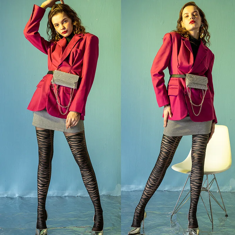 Пикантные женские колготки с буквенным принтом Модные Классические для вечерние