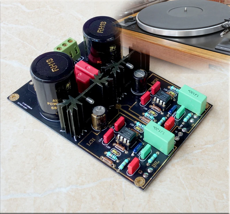 

Vogue 220*52*191mm 200mV/1kHz 3mV/1kHz DUAL Line Sing And Play Vinyl Record Player MM MC Phono Sing And Play Complete Machine