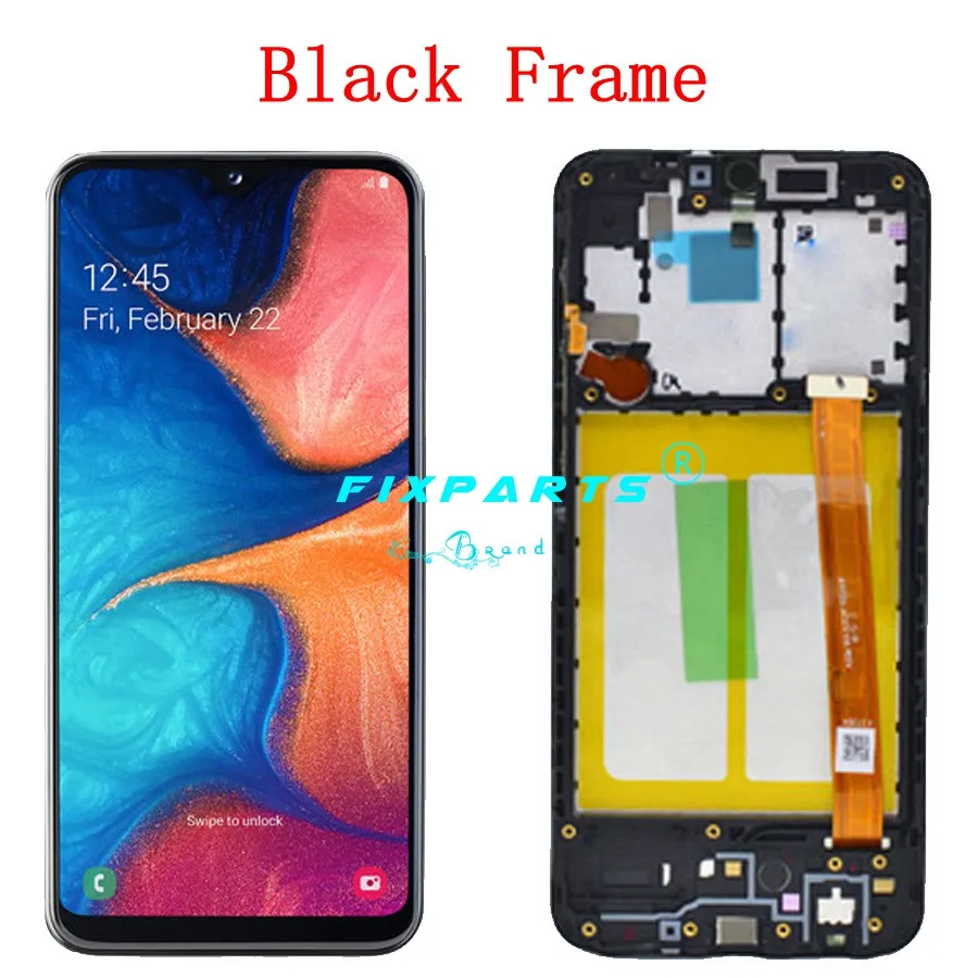 Для SAMSUNG Galaxy A20e ЖК-дисплей сенсорный экран с рамкой A202 A202F A202F/DS SM-A202F/DS Ремонт для SAMSUNG A20e ЖК-экран - Цвет: Black With Frame