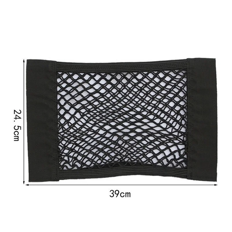 

Mesh Trunk Car Organizer Net Goods Universal Storage Rear Seat Back Stowing Tidying Auto Accessories Travel Pocket Bag Network