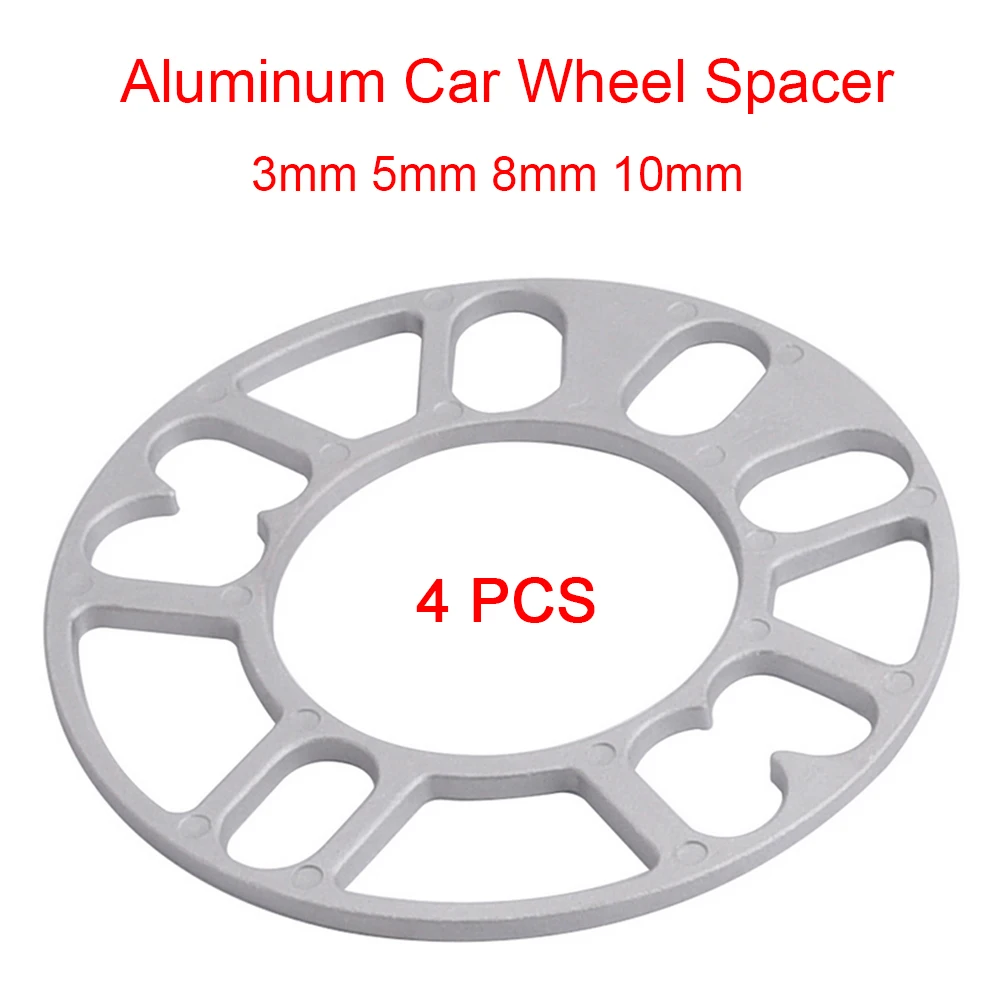 SPEWPRP 4PCS Universal 3mm 5mm 8mm 10mm Aluminum Car Wheel Spacer Shims Plate Fit 4x100 4x114.3 5x100 5x108 5x114.3 5x120 SPEWPRP 4PCS Universal 3mm 5mm 8mm 10mm Aluminum Car Wheel Spacer Shims Plate Fit 4x100 4x114.3 5x100 5x108 5x114.3 5x120