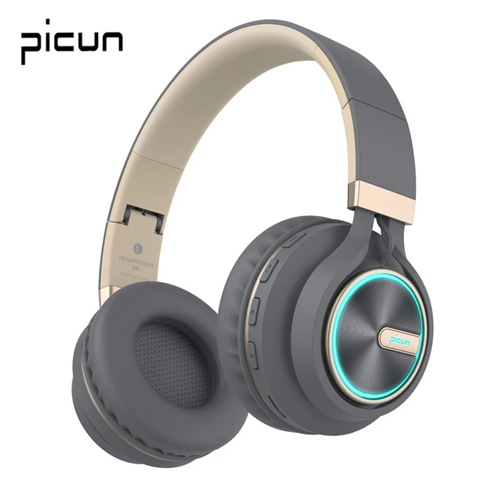 Беспроводные наушники Picun B6 Bluetooth 5 0 Hi Fi стереонаушники складная гарнитура
