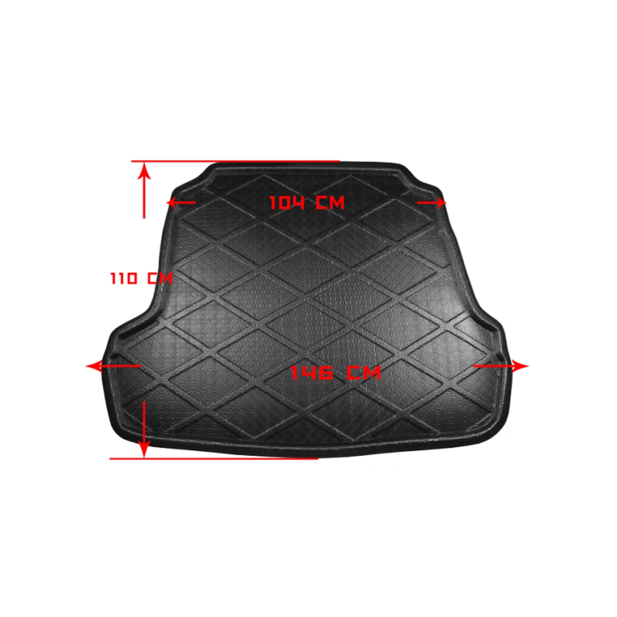 Автомобильный напольный коврик накладка на задний багажник защита от грязи для