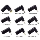 Адаптер питания для ноутбука, разъем постоянного тока, USB Тип C, разъем Мама-папа, 11*4,5 мм, для зарядки ноутбуков Lenovo, Asus, Hp, Dell, Acer