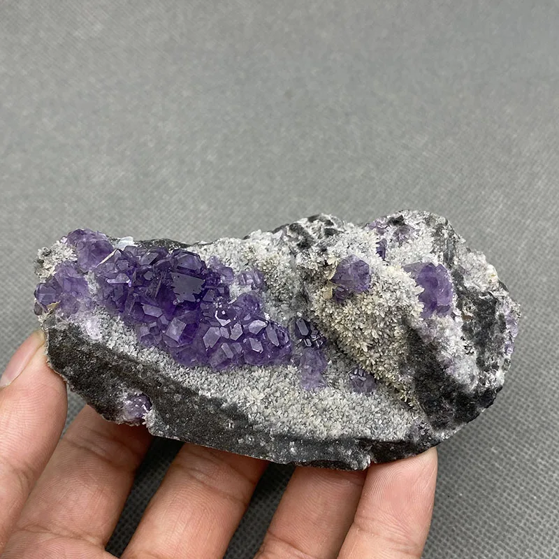 

100% Natural Polyhedral Tanzanite blue Purple fluorite cluster mineral specimens Gem level Stones and crystals