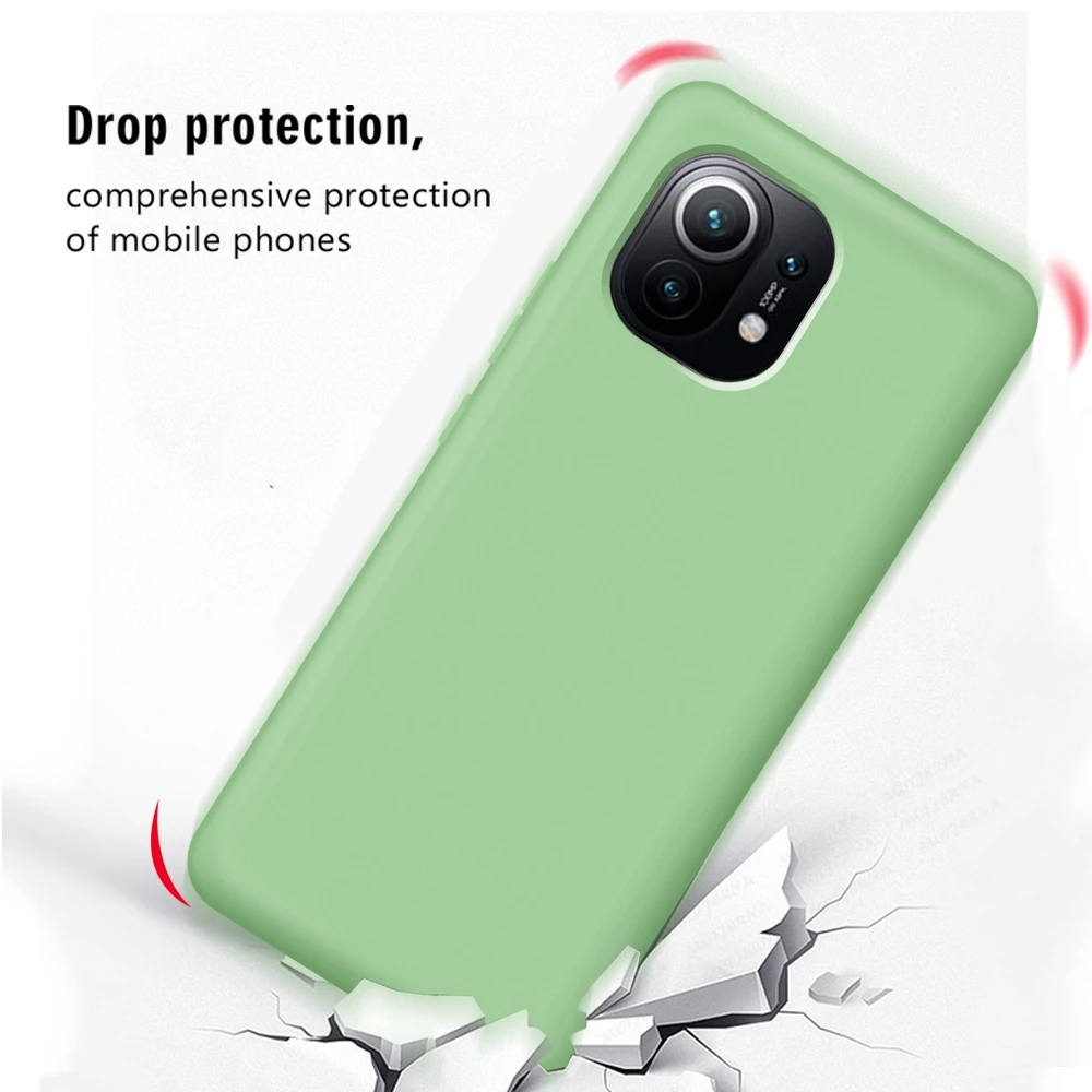 

Liquid Silicone Phone Case For Xiaomi Mi 11 Pro Soft Cover For Xiaomi Mi 11 Pro Cases For Xiaomi 11 Pro Ultra Lite 11i Shell