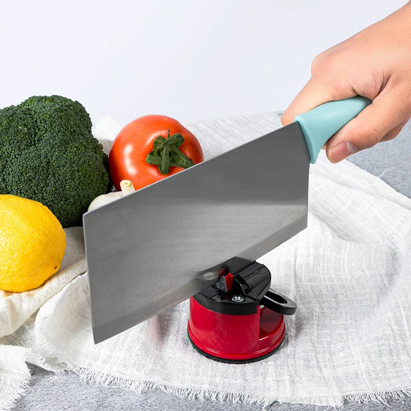 

New Creative Sucker knife sharpener Suction Cup Whetstone Fine Iron Household Kitchen Knife Sharpening Stone Sharpener Knife