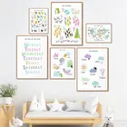 Плакаты с цифрами и буквами алфавита, детские образовательные плакаты, настенные художественные украшения для детского сада, декоративные картины