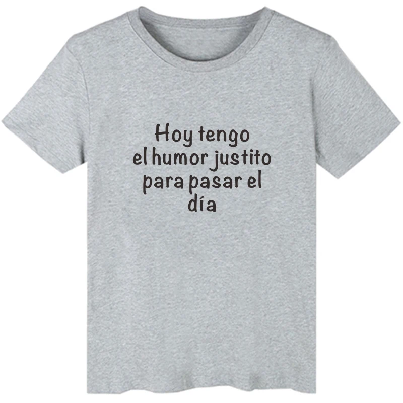 Модная женская футболка в испанском стиле с буквенным принтом одежда коротким