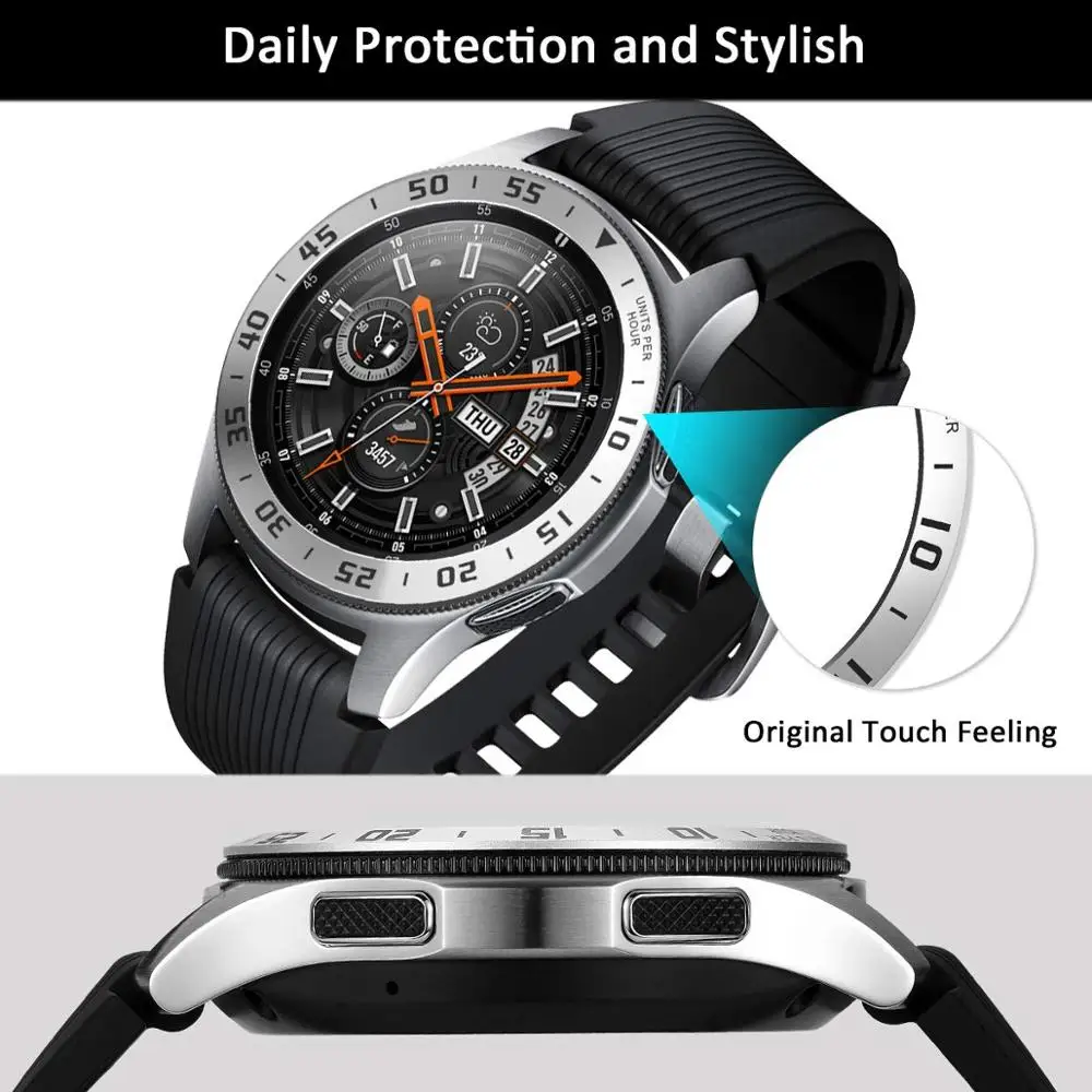 Металлический чехол для Samsung Galaxy Watch 46 мм/42 мм Gear S3 Frontier/Classic Sport клейкая крышка