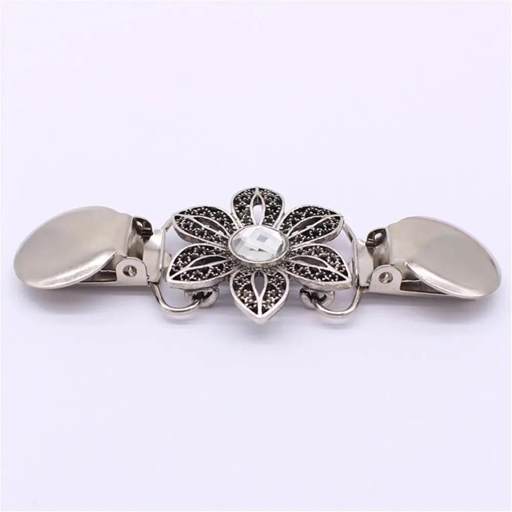 Hot Sale Cardigan Duck Clips Clasp Crystal Shawl Blouse Sweater Cloth Shirt Collar Holder Sewing Craft Home Office Supply | Дом и сад