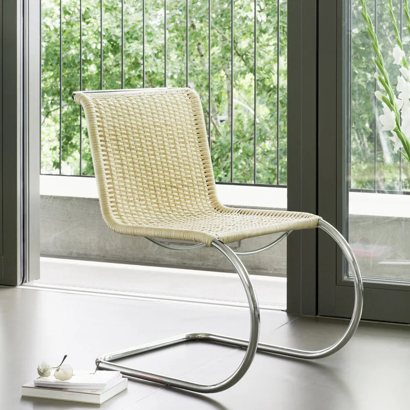 Уличное плетеное кресло стул из нержавеющей стали для помещений компьютерное