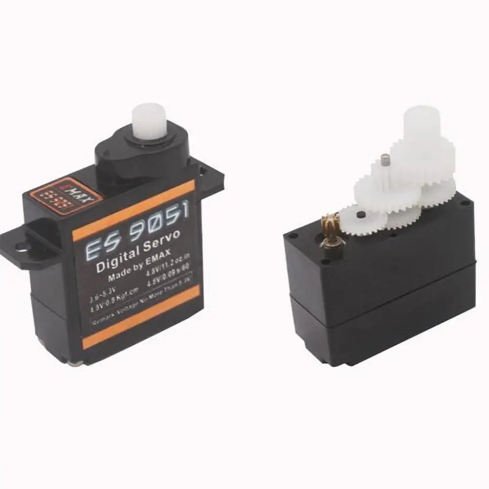 RCtown EMAX ES9051 4 3 г цифровой мини-сервопривод пластиковый редуктор 0 8 кг Крутящий