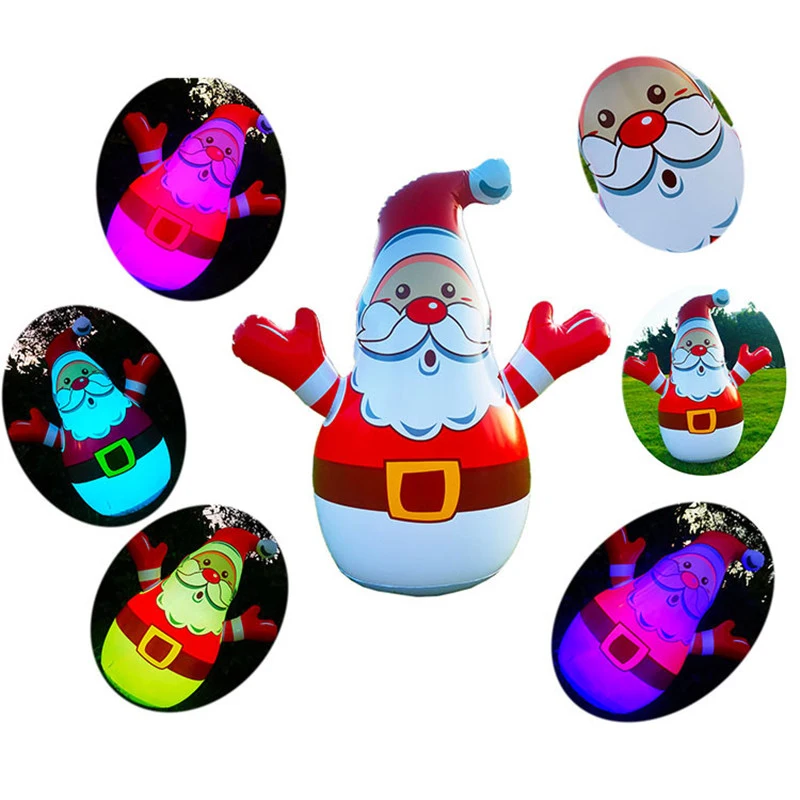 

Надувная Модель 31,5 дюйма с дистанционным управлением, Надувные Санта-Клауса, встроенный светодиодный светящийся шар, праздничный Декор