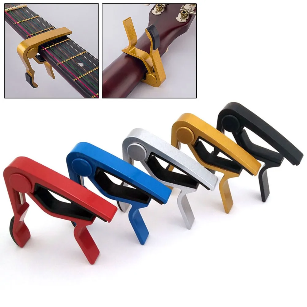 

Guitar Capo Tune Acoustic Clip Guitar String Instrument Clamp Fret Electric Quick Release Capo Basses Parts Accessories 2021 New